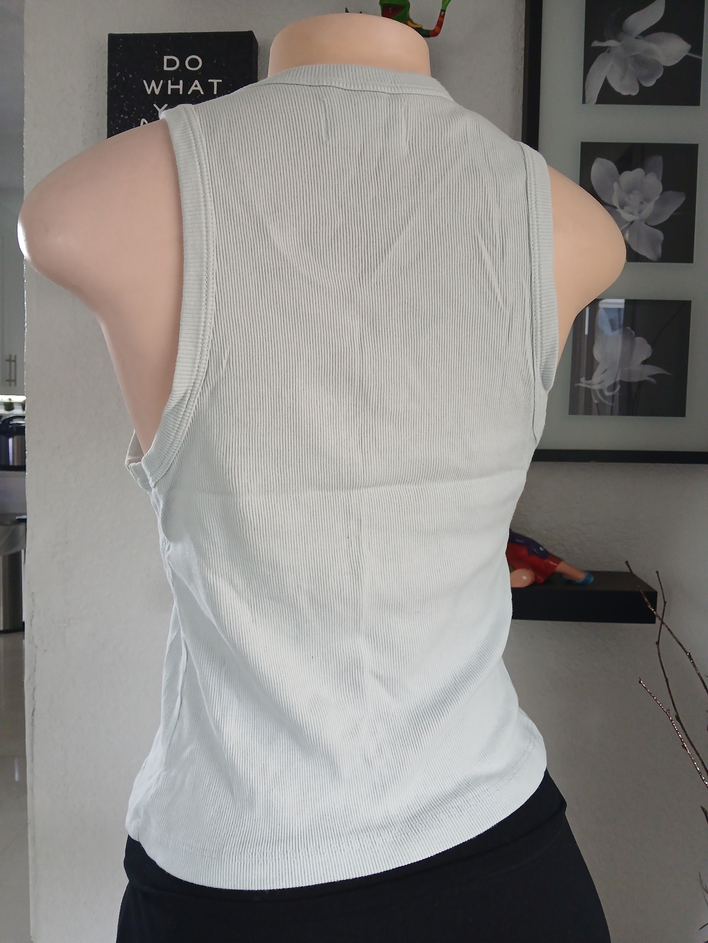 Miami Beach Bum Ribbed Tank Top in Light Sage - Picture 4 of 6
